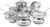 Cuisinart 17-Piece Stainless Steel Cookware Set, Chef’s Classic Steel Collection with Pure Aluminum Core for Quick and Even Heat, Cool Grip Handles, Dishwasher Safe, 77-17N